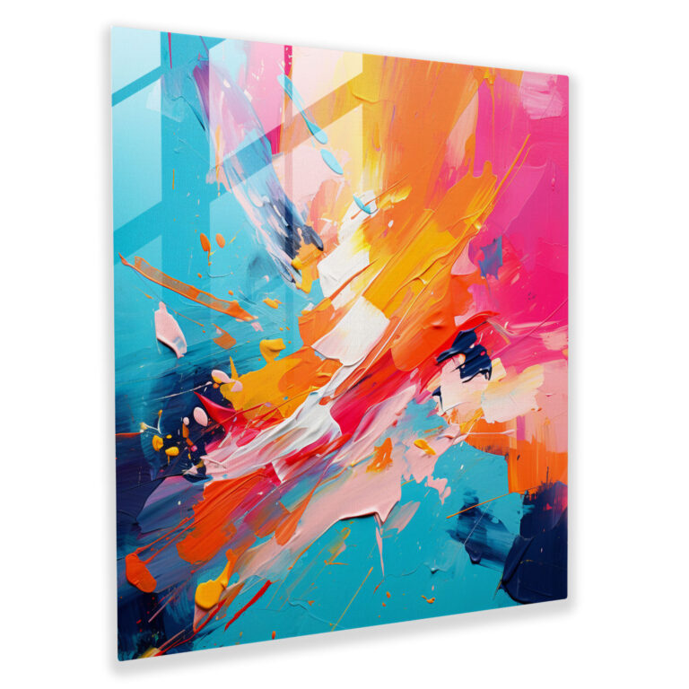 Motivational Glass Print - Bold Brushstrokes - Motivational, Glass Print, Glass Art, Modern Art