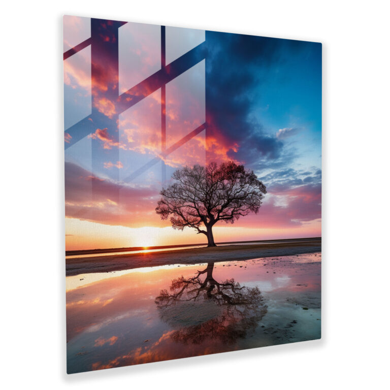 Motivational Glass Print - Resilient Tree - Motivational, Glass Art, Inspiring Photograph, Glass Print