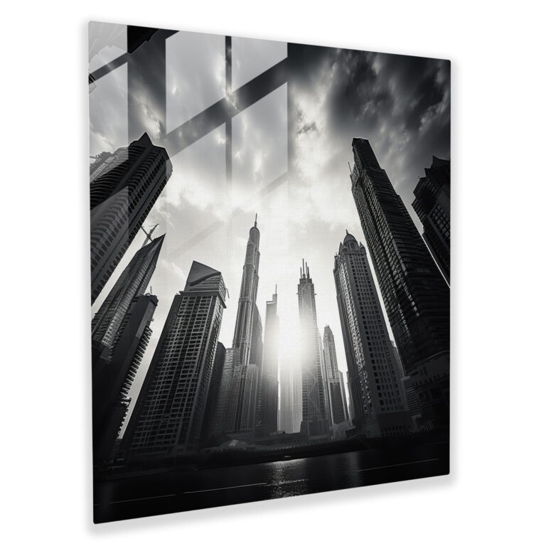 Motivational Glass Print - City Of Success - Motivational, Glass Print, Home Decoration, Determination