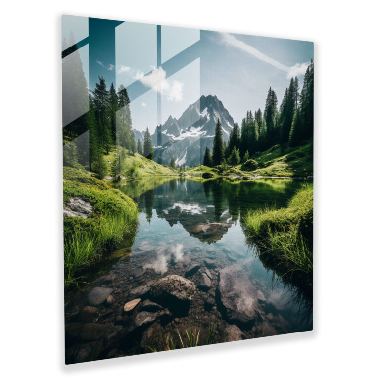 Motivational Glass Print - Motivational, Glass Art, Serene Nature Photograph, Wall Decoration