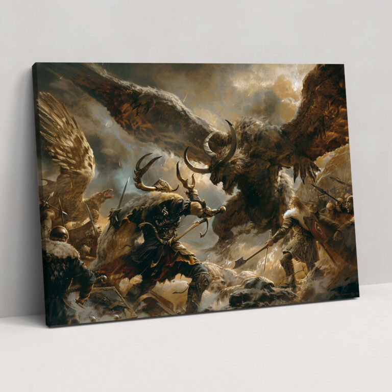 Norse Mythology Wall Art - Mythology, Home Decoration, Canvas Wall Art, Wall Decoration