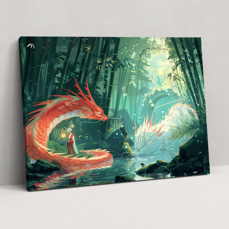 Japanese Mythology Canvas Print - Mythology, Wall Decoration, Home Decoration, Canvas Wall Art