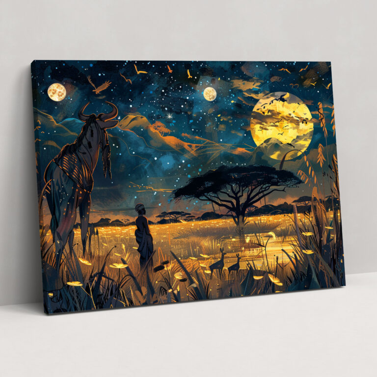 African Mythology Canvas Print - Mythology, Canvas, Canvas Print, Mythology