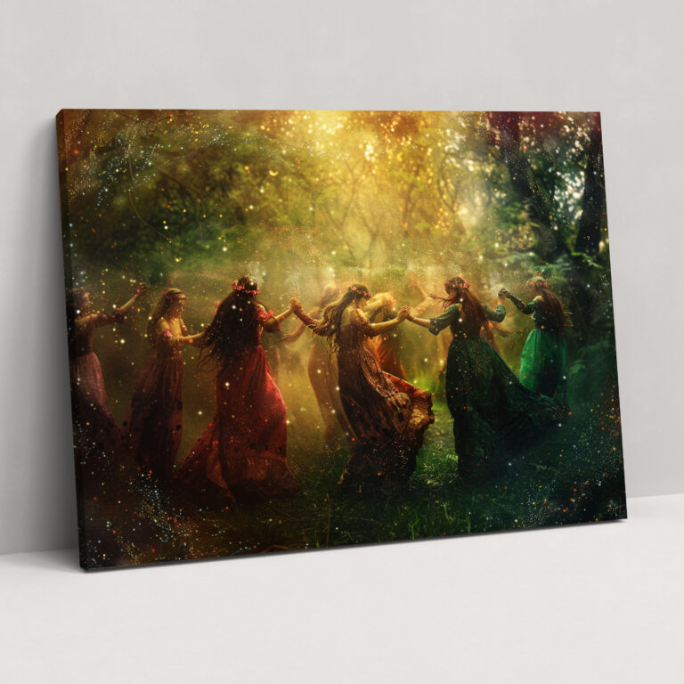 Mythology Canvas Print - Enchanted Forest Fairies - Mythology, Mythology, Canvas Print, Canvas Wall Art