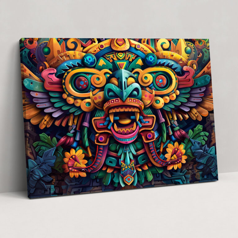 Mythology Wall Decoration - God Quetzalcoatl Descent - Mythology, Wall Decoration, Mythology, Home Decoration