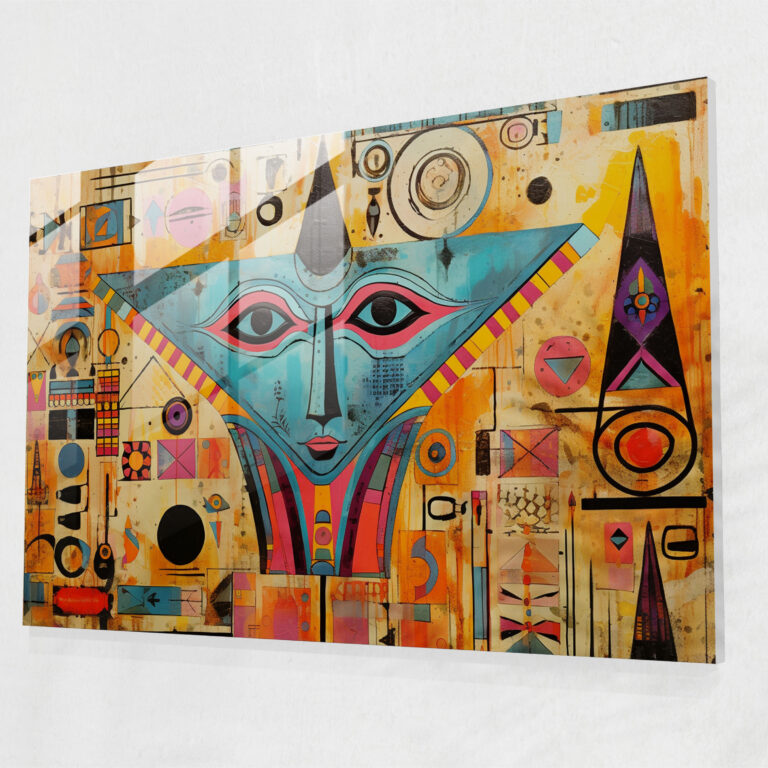 Mythology Glass Art: Egyptian Mystery - Mythology, Abstract, Mythology, Modern Art
