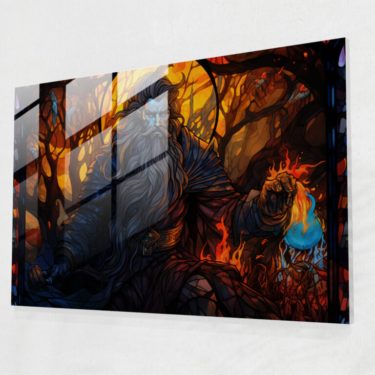 Mythology Glass Print - Mythology, Glass Wall Art, Hades, Wall Decoration
