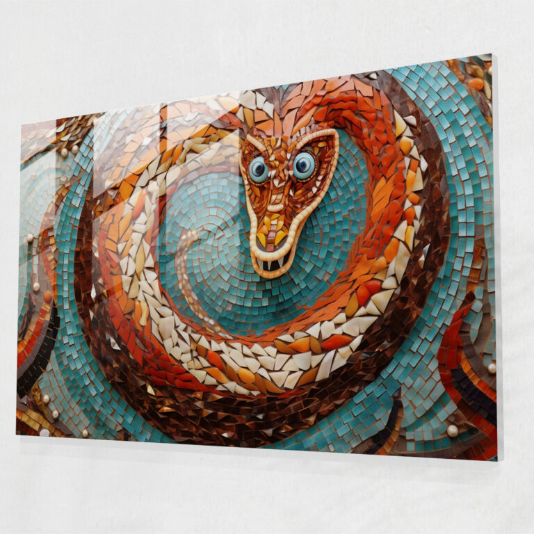 Mythology Home Decoration - Mythology, Mythology, Glass Mosaic Artwork, Home Decoration
