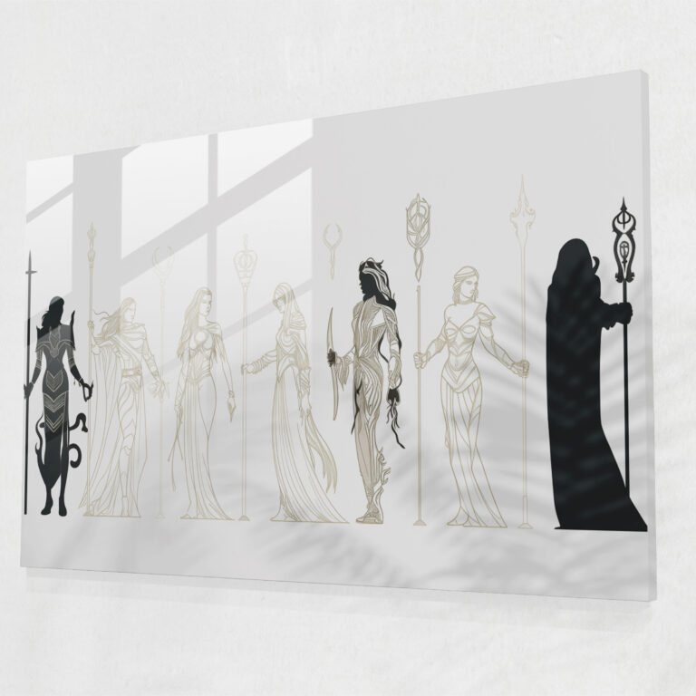 Norse Gods Glass Wall Art - Mythology, Wall Decoration, Glass Print, Sophistication