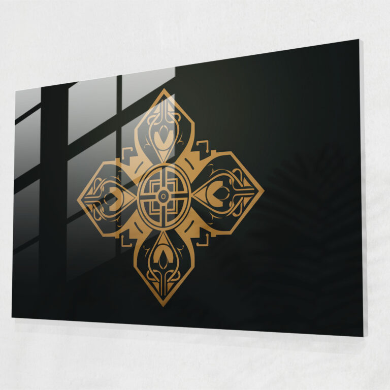 Mythology Glass Art - Minimalist Graphic Design - Mythology, Modern Art, Glass Wall Art, Modern Interpretation
