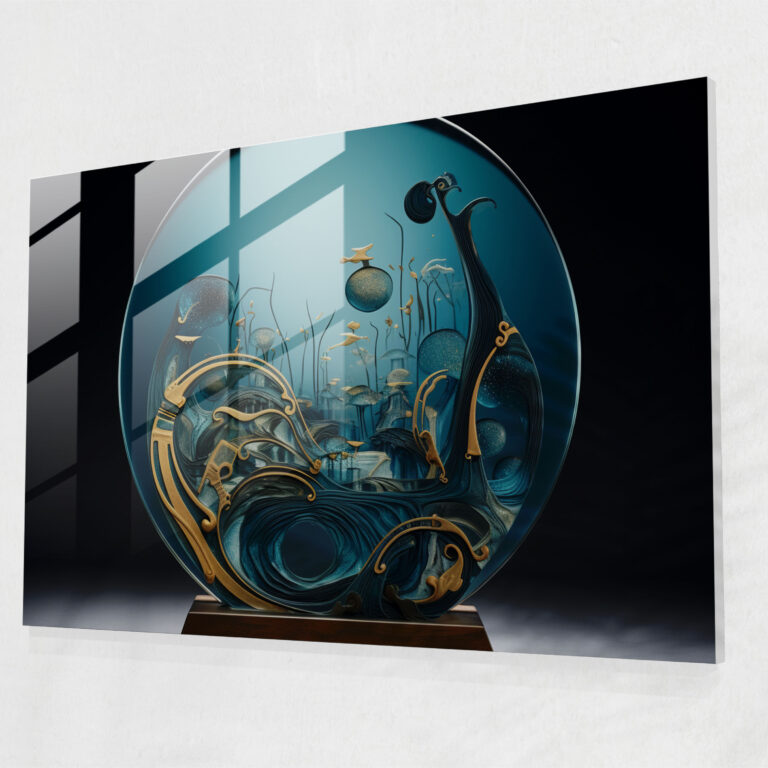 Abstract Norse Mythology Glass Print - Mythology, Glass Print, Home Decoration, Glass Art