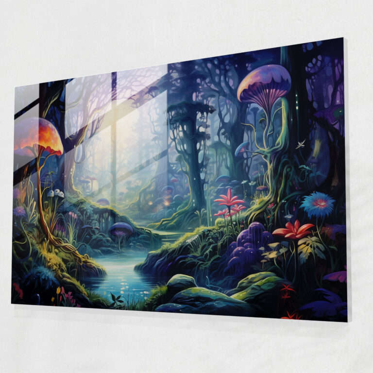 Mythology Glass Wall Art - Mystical Forest - Mythology, Mythology Glass Wall Art, Home Decoration, Mystical Forest