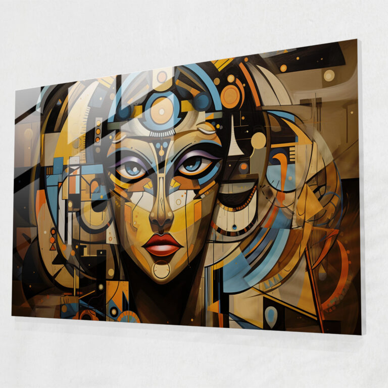Mythology Glass Wall Art - Cubist Isis - Mythology, Isis, Wall Decoration, Home Decoration