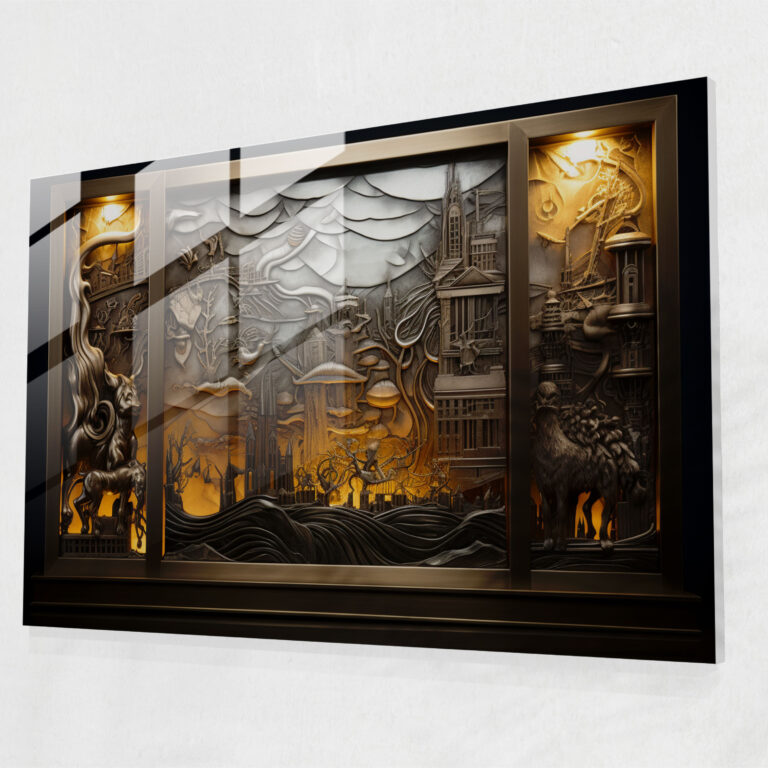 Norse Mythology Glass Wall Art - Mythology, Home Decoration, Norse Mythology, Intricate Design