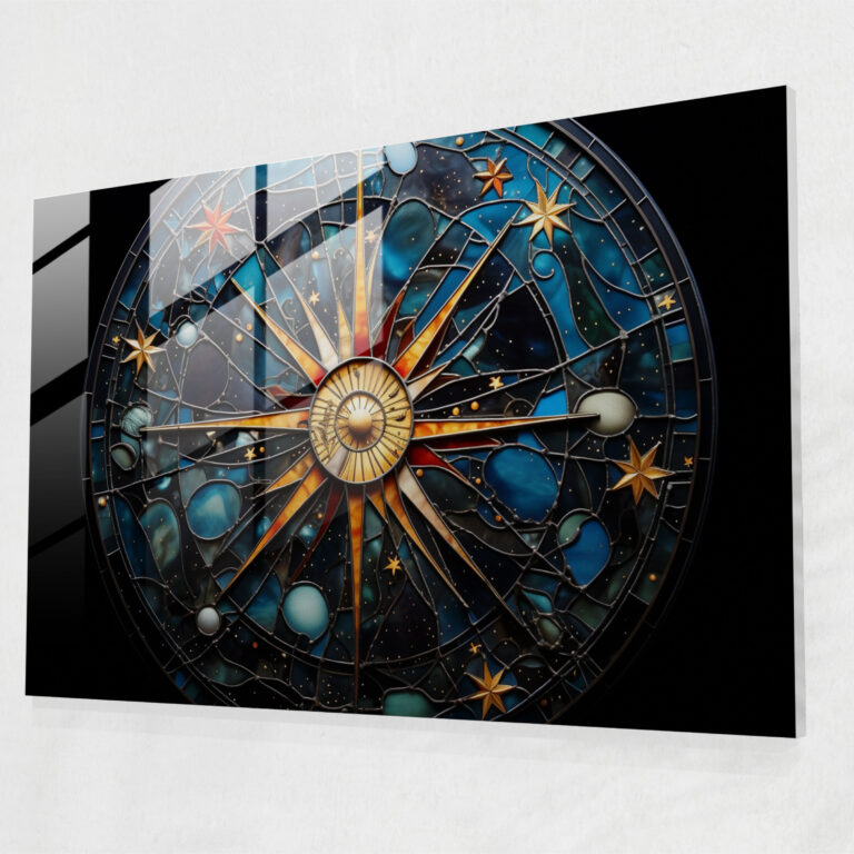 Mythology Glass Print: Orion's Starry Constellation - Mythology, Mythology, Constellation, Glass Art