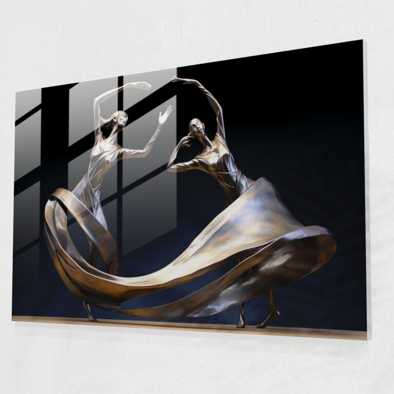 Mythology Glass Art Decor - Mythology, Mythical Figures, Dynamic Pose, Home Decoration