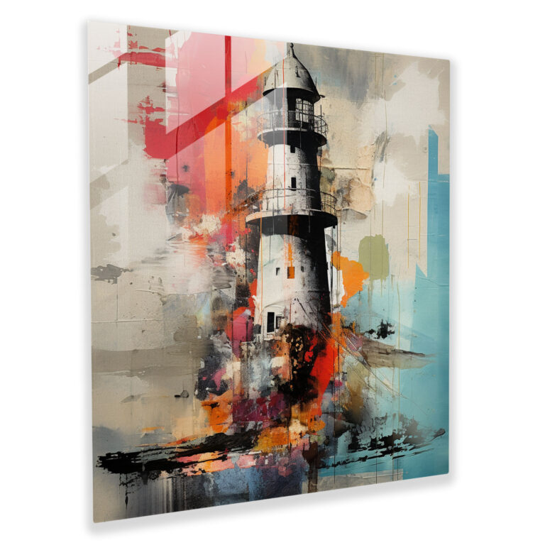 Expressive Maiden Tower Glass Print - Maiden Tower, Expressive, Glass Wall Art, Digital Elements