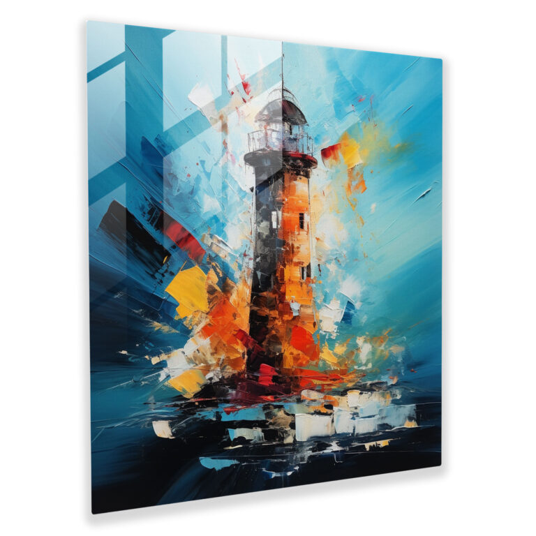 Passionate Maiden Tower Glass Print - Maiden Tower, Glass Art, Emotive Representation, Glass Painting