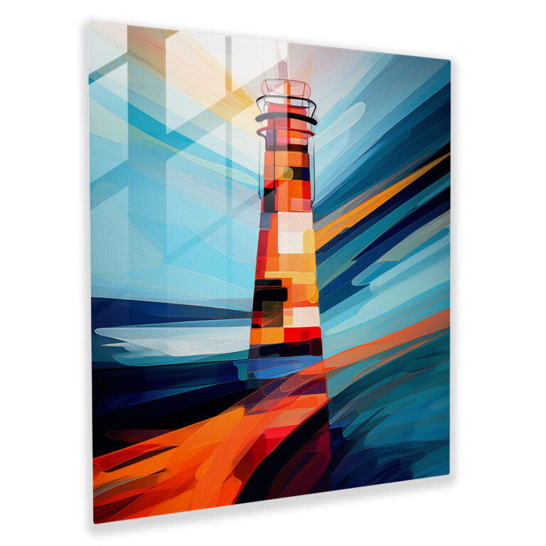 Maiden Tower Modern Glass Print - Maiden Tower, Glass Art, Glass Print, Striking Colors