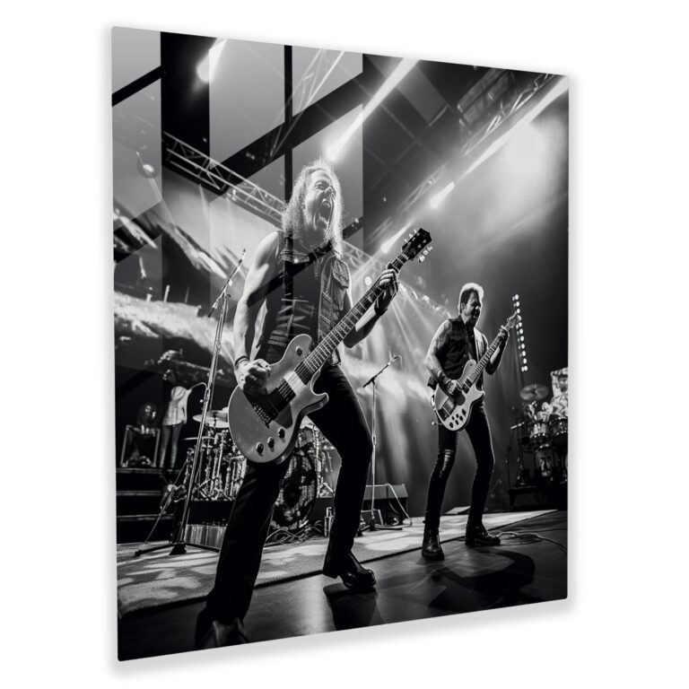 Metallica Live Glass Print - Metallica, Glass Print, Metallica, Glass Wall Art