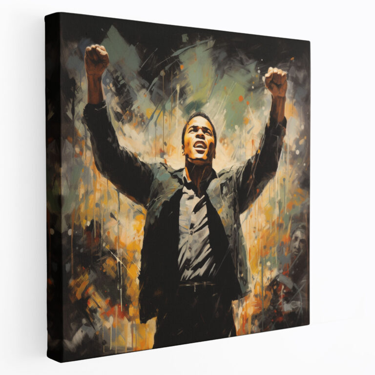 Muhammad Ali Wall Decoration - Muhammad Ali, Canvas, Canvas Wall Art, Perseverance