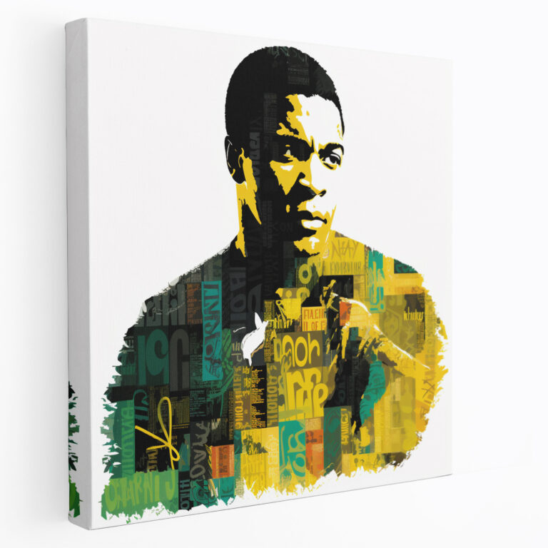 Muhammad Ali Wall Decoration - Inspiring Quotes Collage - Muhammad Ali, Canvas Print, Inspirational Quotes, Motivational Art