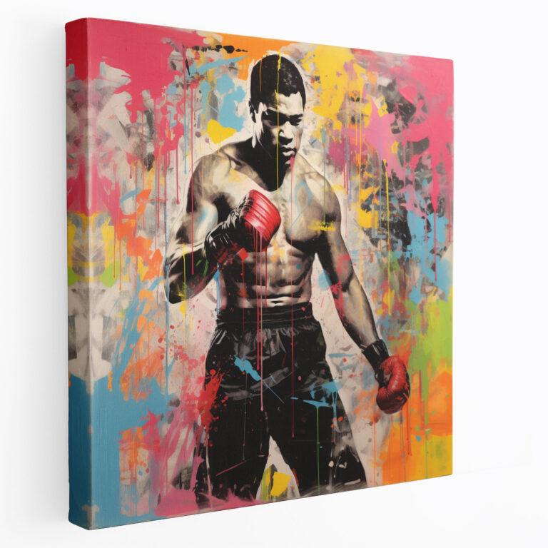 Muhammad Ali Abstract Wall Decoration - Muhammad Ali, Canvas, Home Decoration, Wall Art
