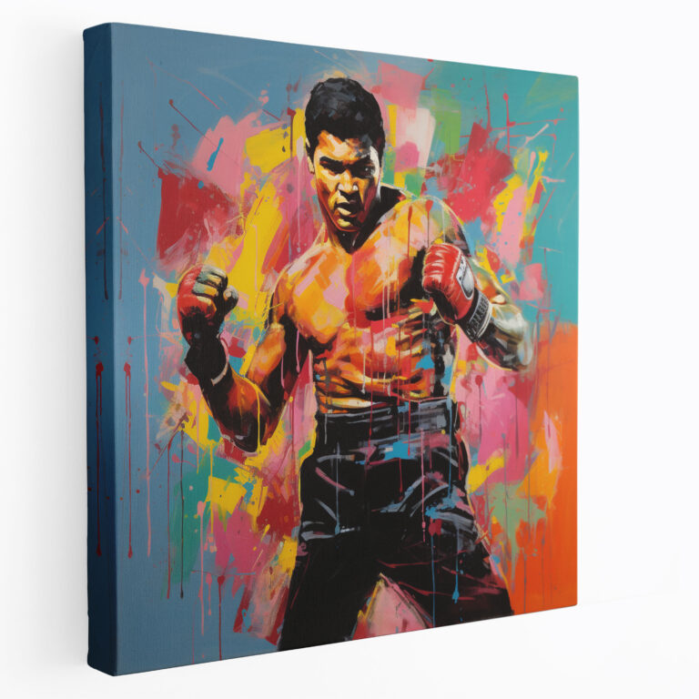 Muhammad Ali Canvas Print - Vibrant Pop Art Wall Decoration - Muhammad Ali, Canvas Print, Home Decoration, Canvas Wall Art