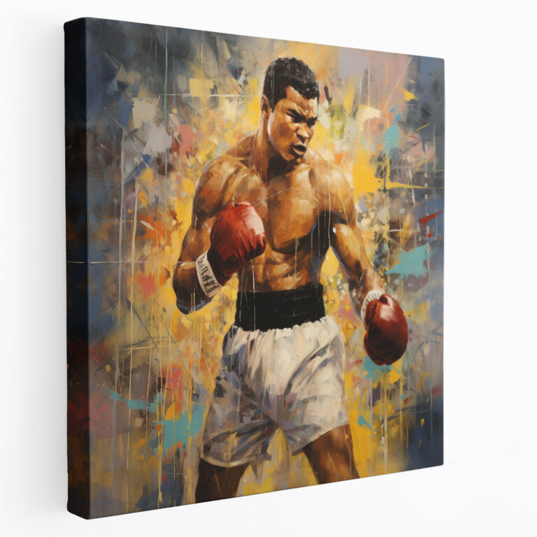 Muhammad Ali Canvas Print - Impressionist Painting Wall Art - Muhammad Ali, Canvas, Wall Decoration, Canvas Wall Art