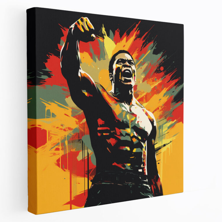 Muhammad Ali Wall Decoration - Contemporary Graphic Art Canvas Print - Muhammad Ali, Wall Decoration, Home Decoration, Muhammad Ali