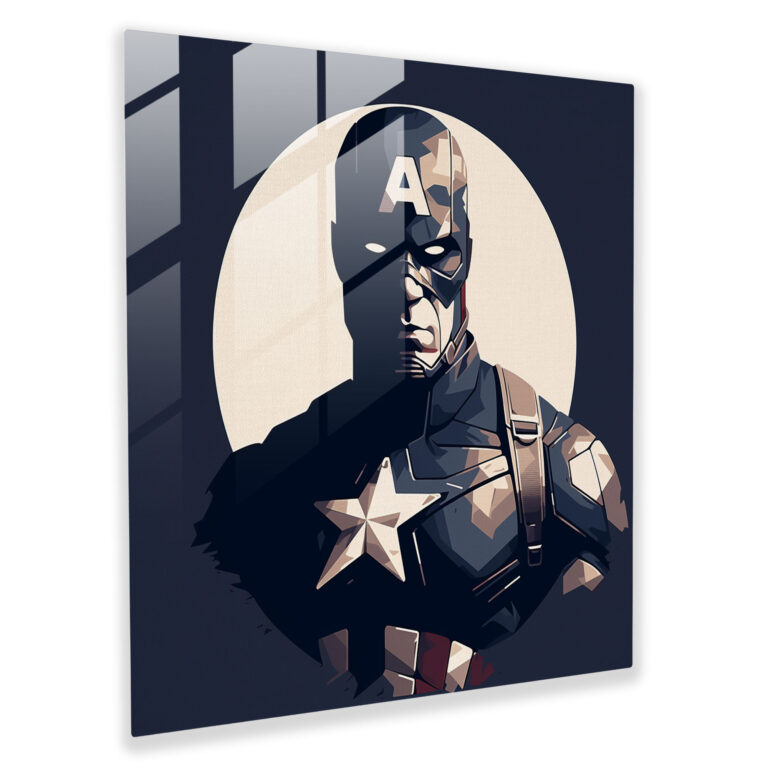 Marvel Silhouette Glass Print - Marvel, Elegance, Silhouette, Glass Wall Art
