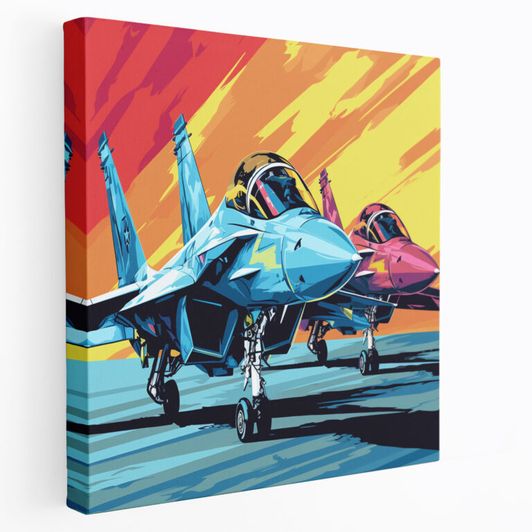 Navy Fighter Jets Canvas Print - Navy, Wall Decoration, Navy, Home Decoration