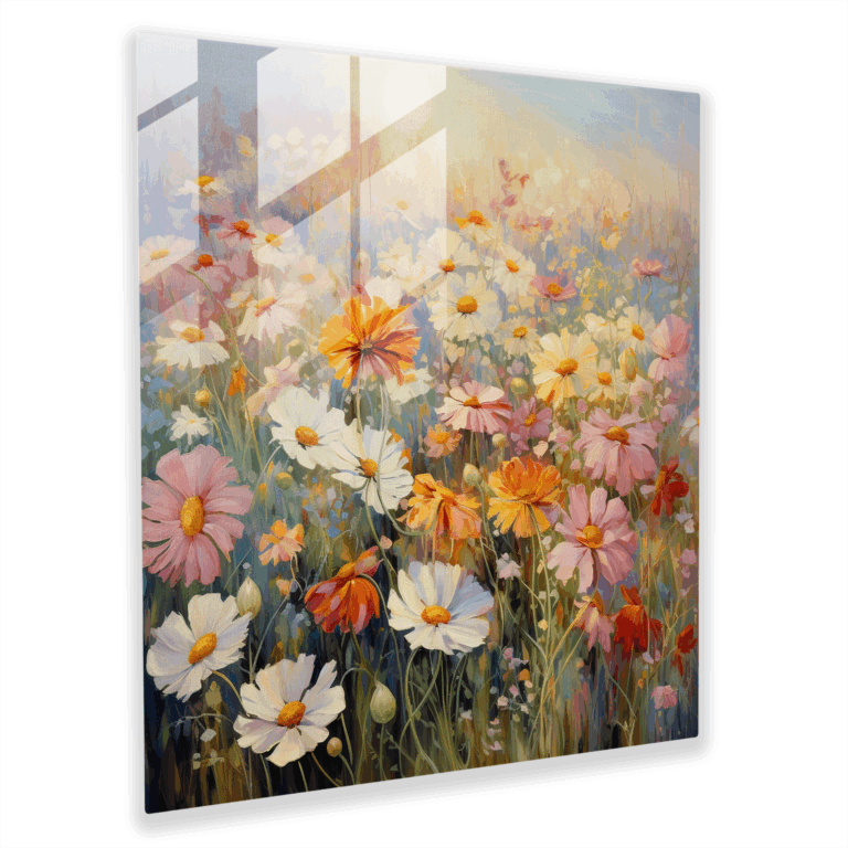 Artistic Fusion Glass Print - Flora Vista