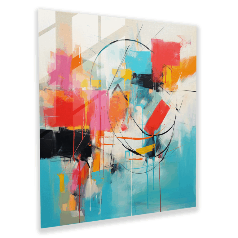Stunning Glass Print: Abstract Masterpiece by Jennifer Davidson - Modern Artwork for Home Decoration
