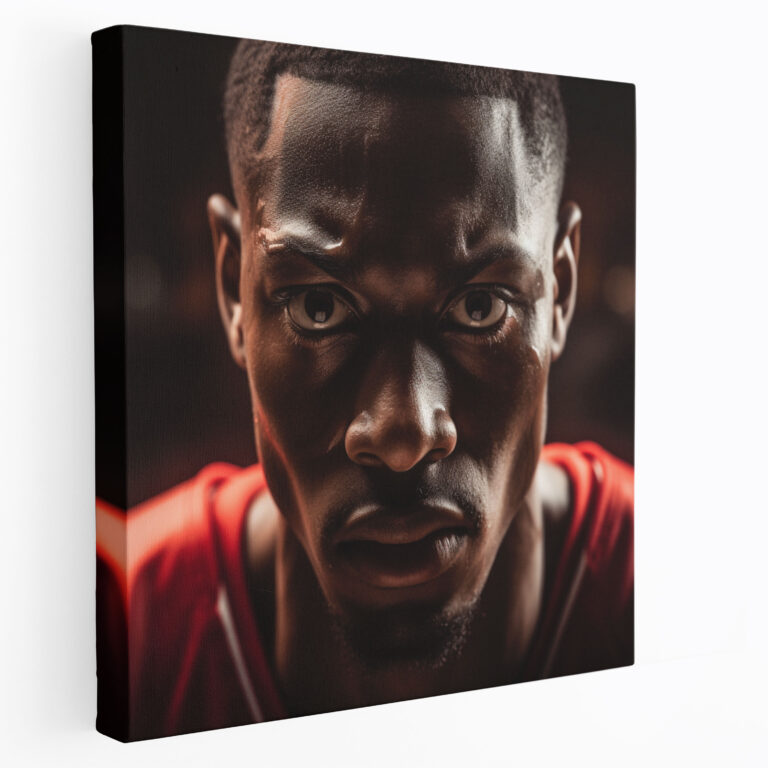 Nba Canvas Print - Intense Determination - Nba, Determination, Wall Art, Nba