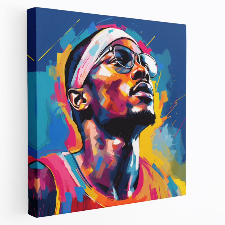 Nba Canvas Print - Pop Art Superstar - Nba, Nba Superstar, Charisma, Canvas