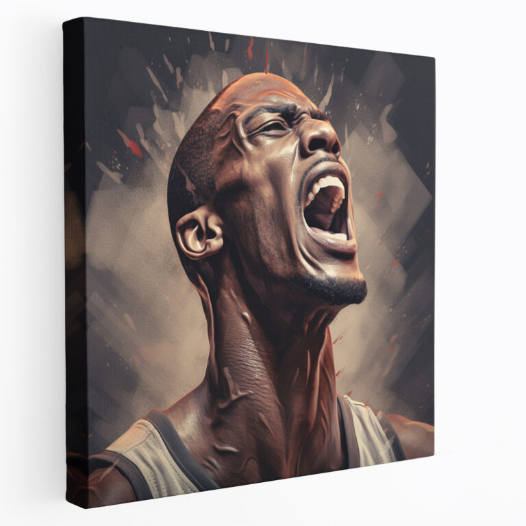 Nba Canvas Print - Photorealistic Wall Art Of An Inspirational Player - Nba, Passion, Wall Art, Home Decoration
