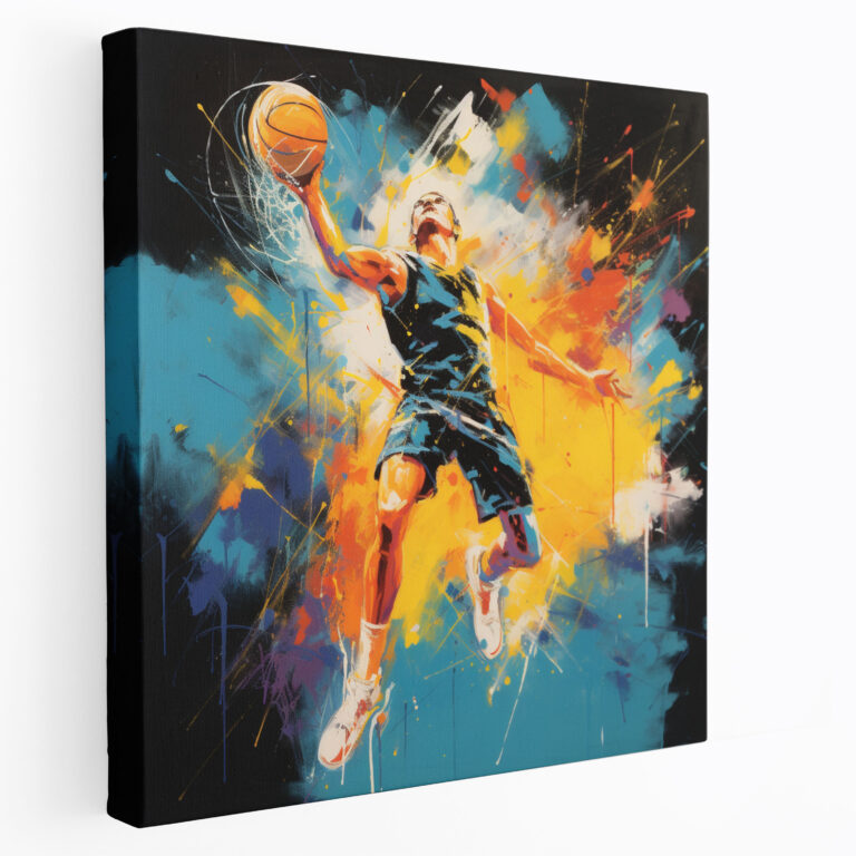 Nba Canvas Print - Abstract Basketball Player Wall Art - Nba, Wall Decoration, Abstract Art, Home Decoration