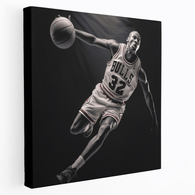 Nba Canvas Print - Legendary Shot - Nba, Legendary Shot, Wall Decoration, Michael Jordan