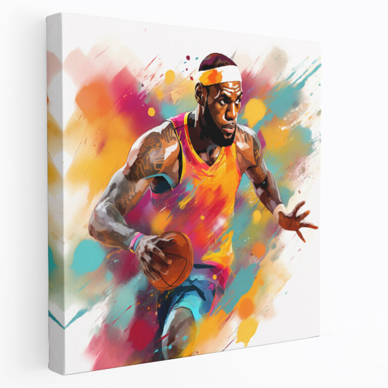 Nba Wall Art - Lebron James In Action - Nba, Wall Art, Lebron James, Dynamic Composition