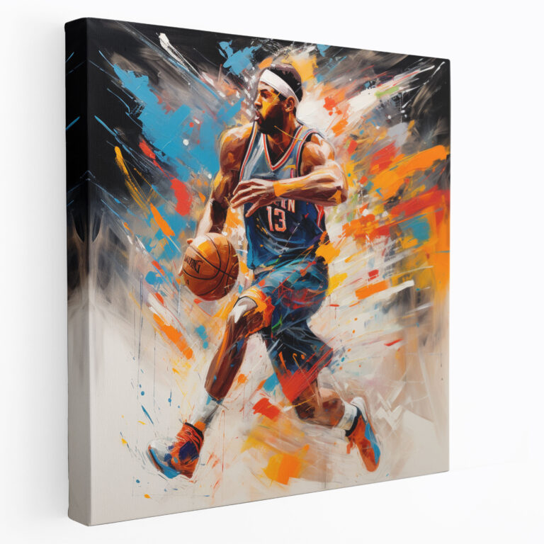 Nba Wall Art - Impressionist Strokes - Nba, Movement And Grace, Wall Decoration, Wall Art