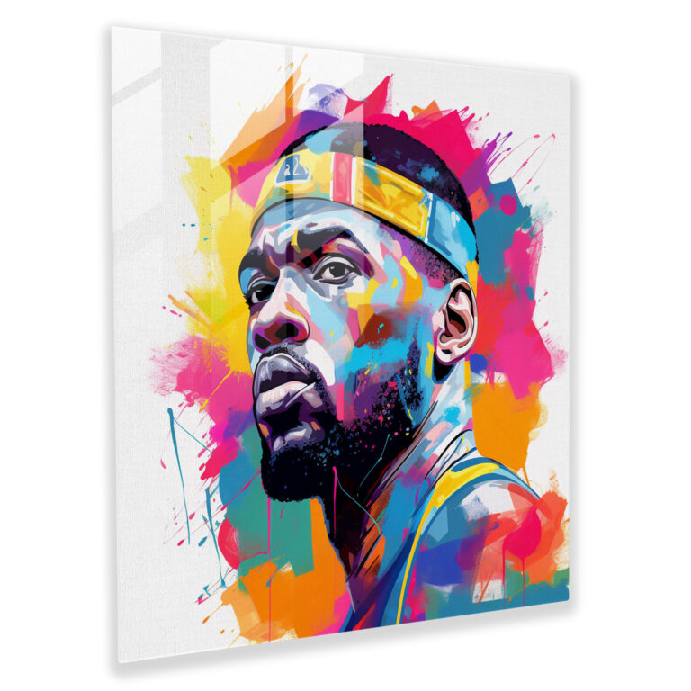Nba Pop Art Glass Print - Nba, Nba, Glass Print, Wall Decoration