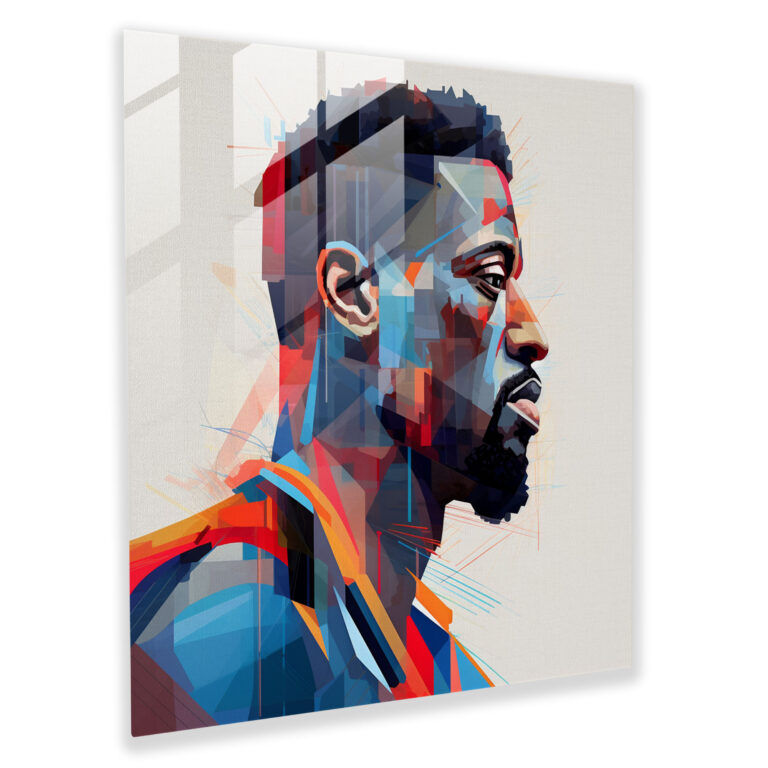 Nba Cubist Glass Print - Nba, Modern Art, Glass Art, Wall Decoration