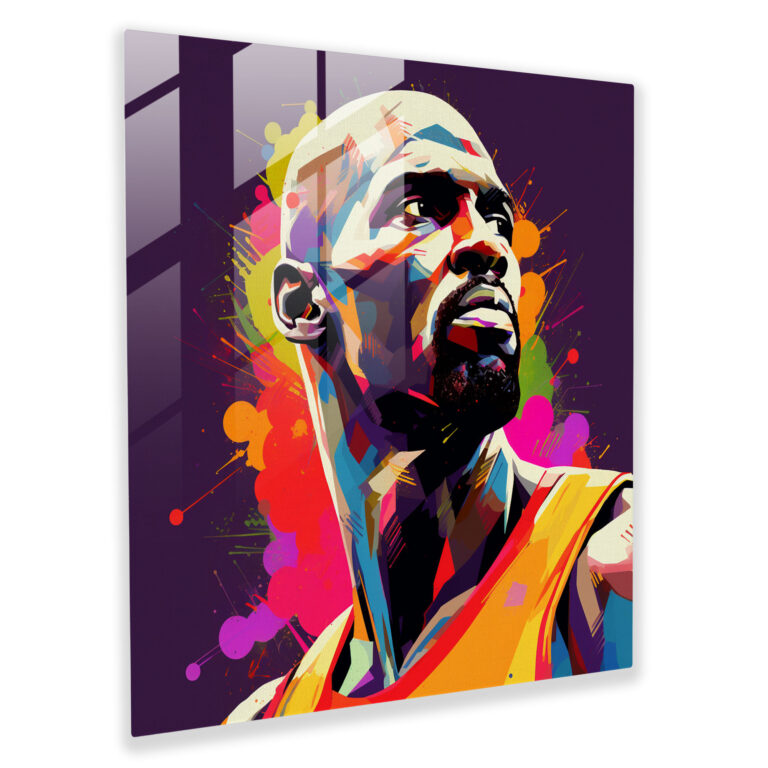 Nba Pop Art Glass Print - Nba, Home Decoration, Modern Art, Nba