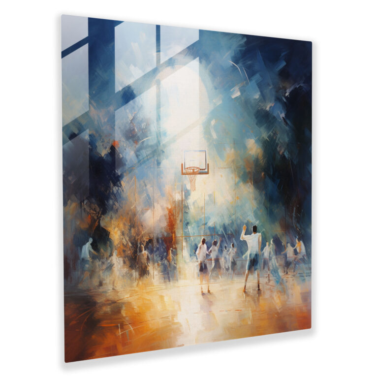 Nba Impressionist Glass Print - Nba, Home Decoration, Wall Decoration, Modern Art