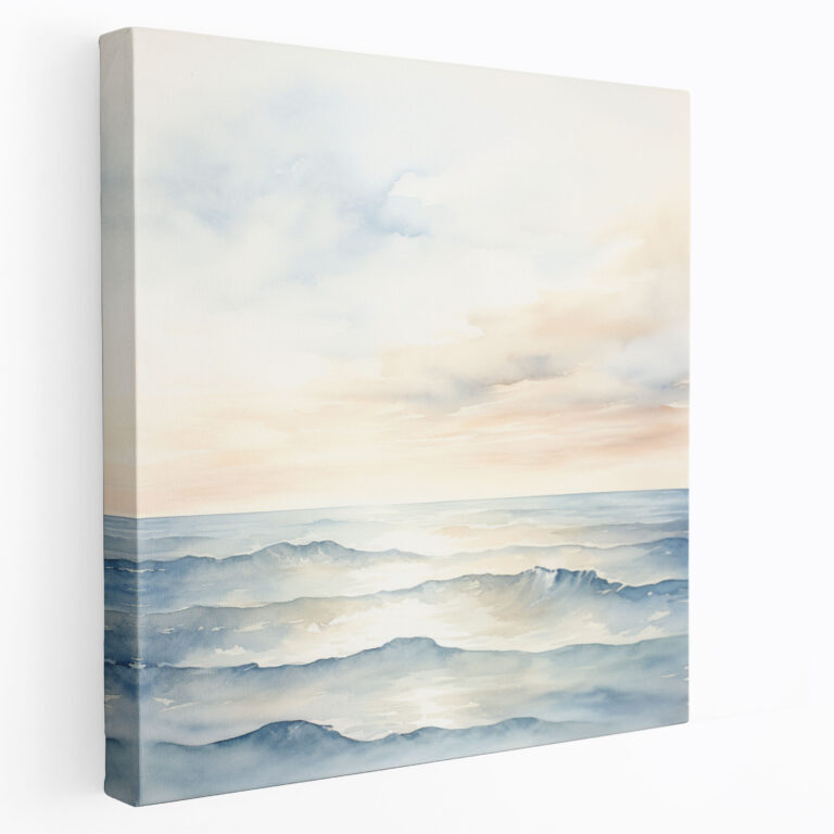 Neutral Seascape Canvas Print - Neutral, Canvas Wall Art, Seascape, Wall Decoration