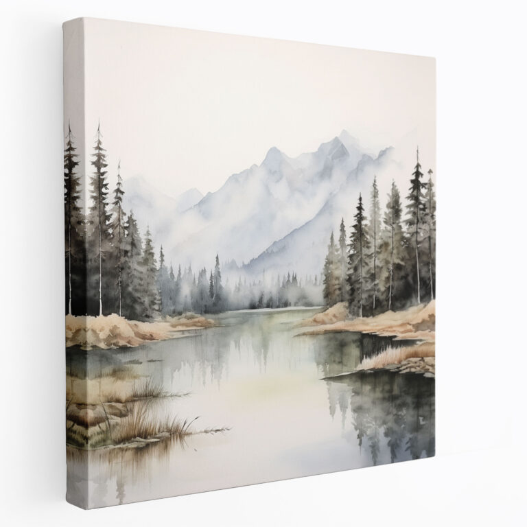 Neutral Wall Art - Neutral, Canvas Print, Wall Decoration, Watercolor