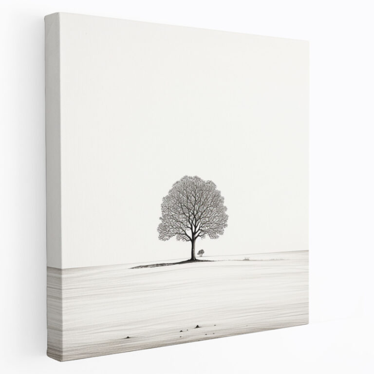 Neutral Wall Decoration - Neutral, Wall Decoration, Line Drawing, Canvas Print