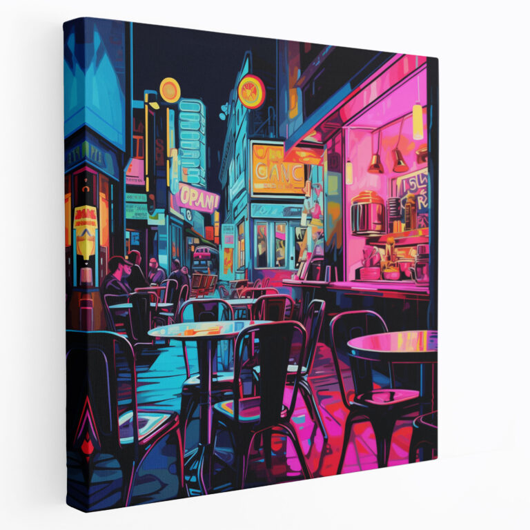 Nighthawks Canvas Print - Nighthawks, Illustration, Home Decoration, Nighthawks
