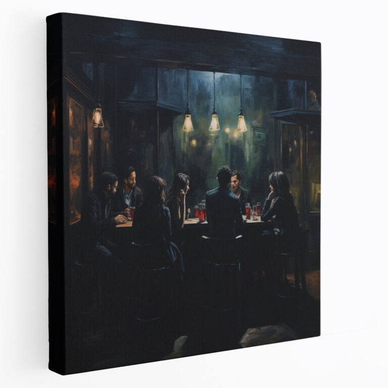 Nighthawks Canvas Print - Nighthawks, Canvas Wall Art, Wall Decoration, Nighthawks